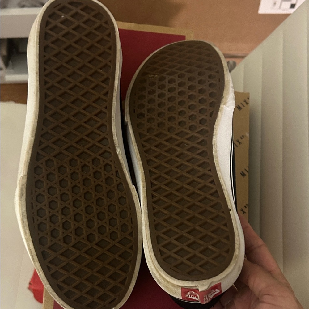 Vans Kids Black and White Sneakers - Picture 3 of 5